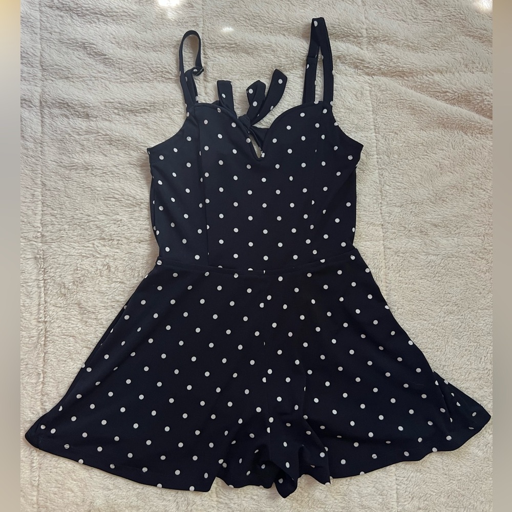 polkadot mini rhomper
